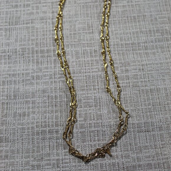 Monet Long Gold-toned Chain Necklace - Picture 1 of 4